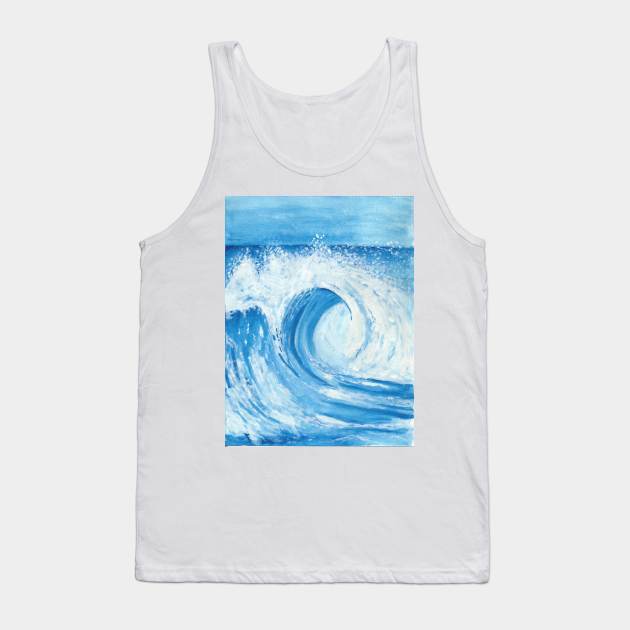 Life is a Wave Tank Top by Artbynikitachawda